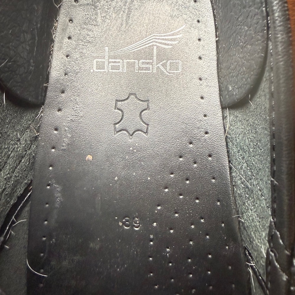 Dansko Professional Clogs Womens 39 Multicolor Abstract Leather Comfort Shoes - Picture 6 of 8
